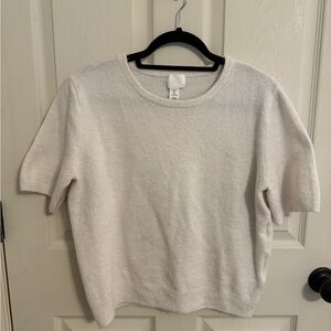 H&M Soft Cream Knit Top